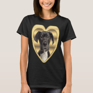 Great Dane Dog Heart Deutsche Dogge Great Dane T-Shirt