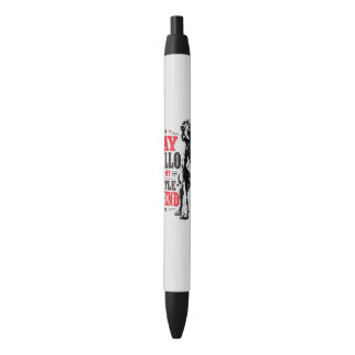 Great Dane Dog, modern lined illustration Blue Ink Pen