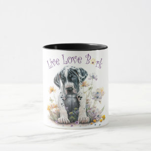 Great Dane Dog Mum Floral Mug
