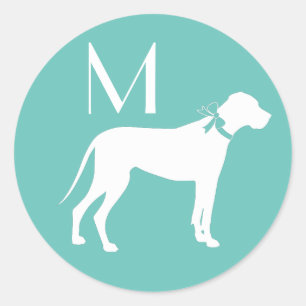 Great Dane Dog Puppy Classic Round Sticker