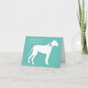 Great Dane Dog Puppy Note Card