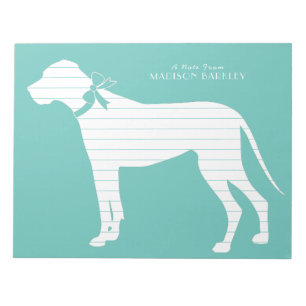 Great Dane Dog Puppy Notepad
