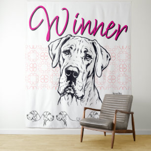 Great Dane dog show welcome Tapestry