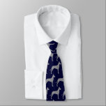Great Dane Dog Silhouettes Pattern Blue and Grey Tie<br><div class="desc">This original Great Danes pattern neck tie makes a great gift for dog dads! Available in a variety of colours, this cool tie makes a statement for anyone who loves a Great Dane. An awesome gift for the guy who wears a tie for business, or for special events like holiday...</div>