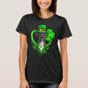 Great Dane Dog St Patricks Day Lover Irish Shamroc T-Shirt