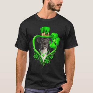 Great Dane Dog St Patricks Day Lover Irish Shamroc T-Shirt