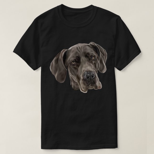 Great Dane Dog T-Shirt (Design Front)