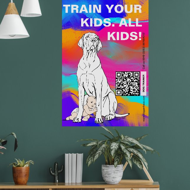 Great Dane Dog Trainer  Poster (Living Room 1)