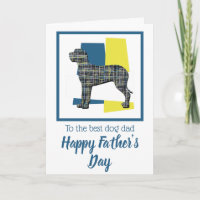 Great Dane Dog TriColour Father’s Day Card