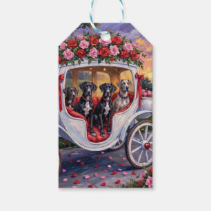 Great Dane Dog Valentine's Day Gift Tags