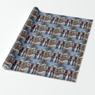 Great Dane Dogs Christmas Snow Holiday Wrapping Paper