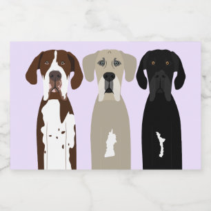 Great Dane Dogs Food Label