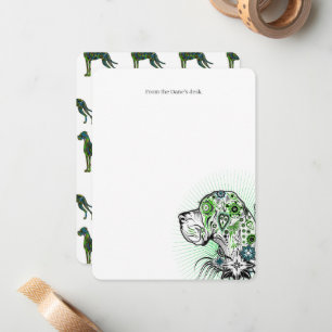Great Dane double-sided flat note card