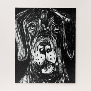 Great Dane Drawing Puzzle