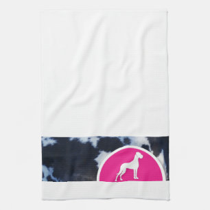 Great Dane drawing Tea Towel