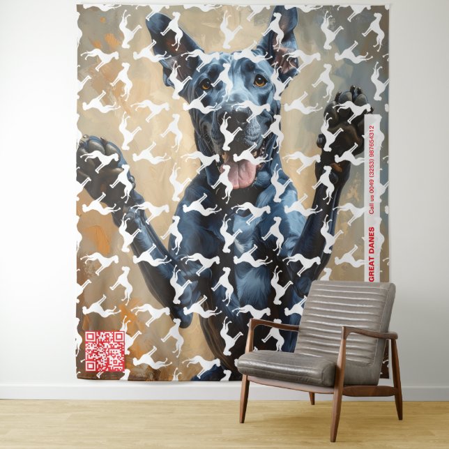 Great Dane easy  Tapestry (In Situ)