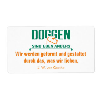 Great Dane Envelope Stickers