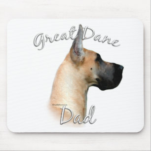 Great Dane (fawn) Dad 2 Mouse Pad