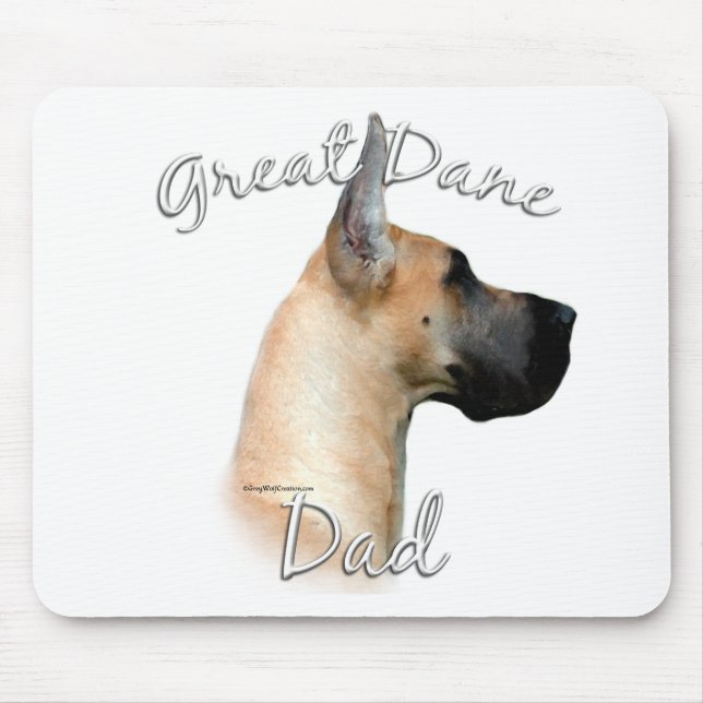 Great Dane (fawn) Dad 2 Mouse Pad (Front)