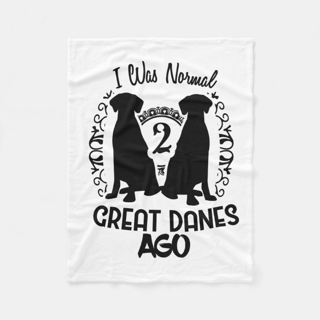 Great Dane Fleece Blanket (Front)