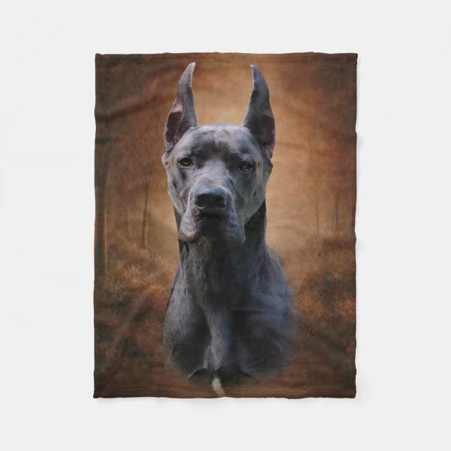 Great Dane Fleece Blanket (Front)