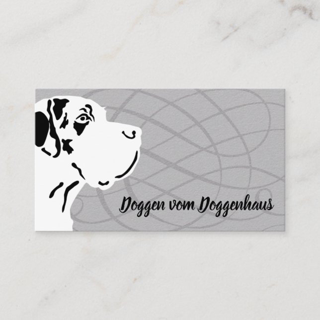 Great Dane Floral Business Card (Front)