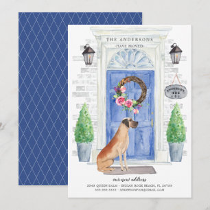 Great Dane Front Door Moving Announcement