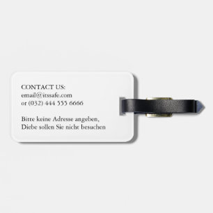 Great Dane Fun Gifts Luggage Tag