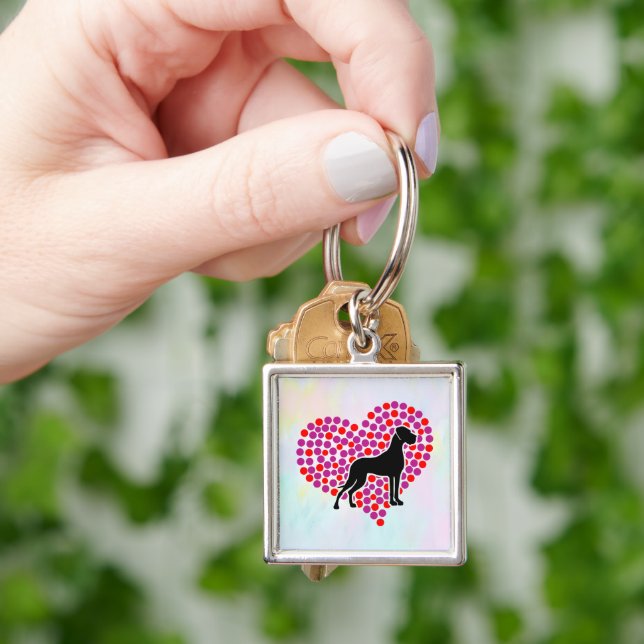 Great Dane gift  Key Ring (Hand)