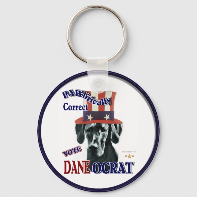 Great Dane Gifts Key Ring (Front)