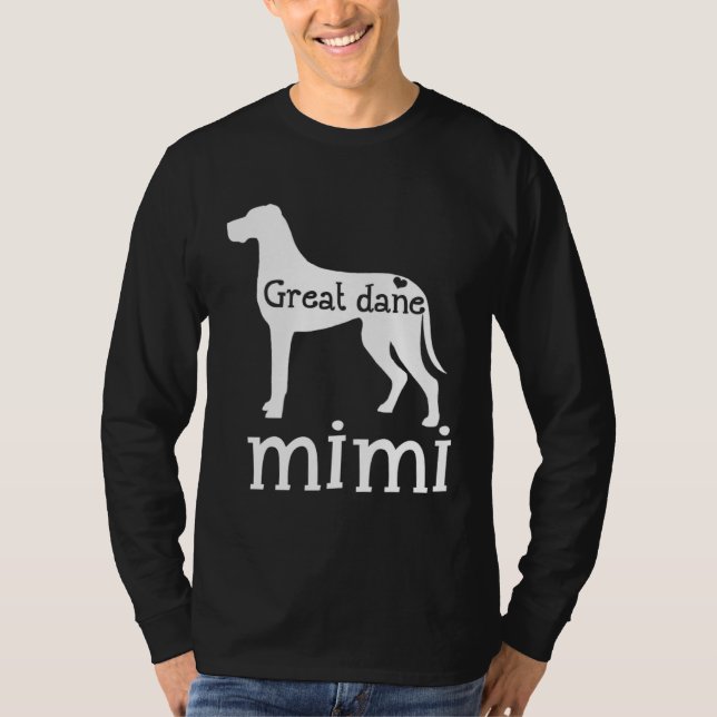 Great Dane Grandma Great Dane Mimi Dog Lover Mothe T-Shirt (Front)