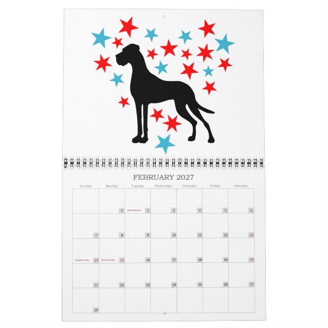 Great Dane Graphics Calendar (Feb 2027)