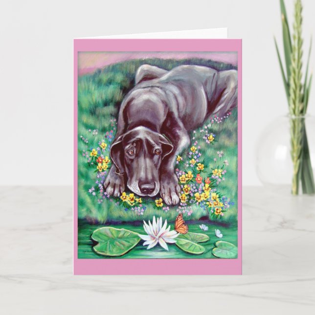 Great Dane Greeting Cards (Front)