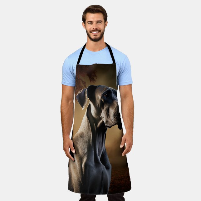 Great Dane Halloween Scary Apron (Worn)