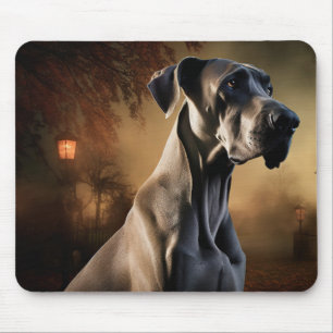Great Dane Halloween Scary Mouse Pad