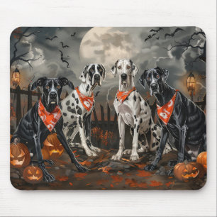 Great Dane Halloween Spooky Mouse Pad