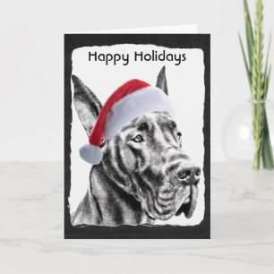 Great Dane "Happy Holidays" Holiday Card