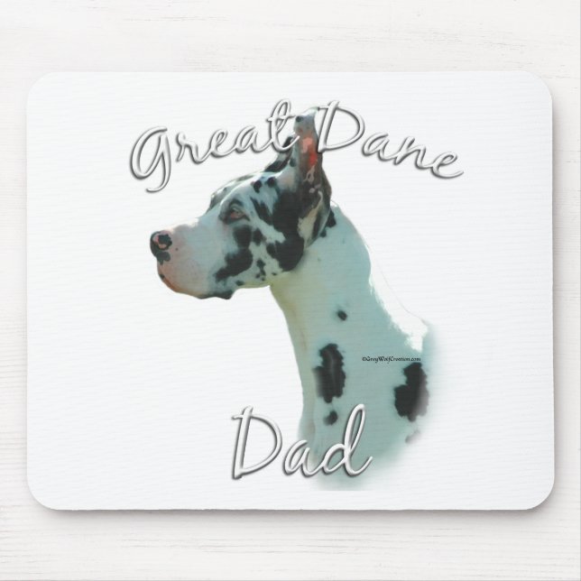 Great Dane (harlequin) Dad 2 Mouse Pad (Front)