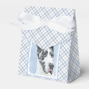 Great Dane (Harlequin) Painting - Original Dog Art Favour Box