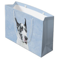 Great Dane (Harlequin) Painting - Original Dog Art