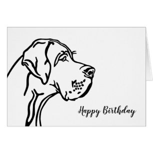 Great Dane Head drawing