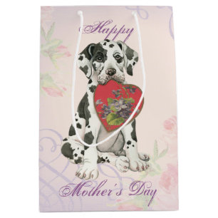 Great Dane Heart Mum Medium Gift Bag