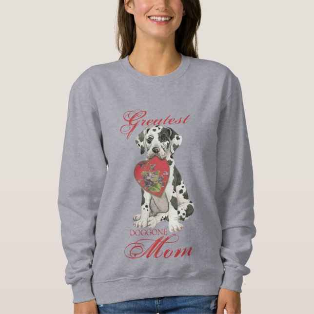 Great Dane Heart Mum Sweatshirt (Front)