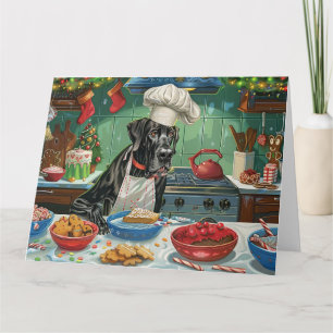 Great Dane Holiday Baking: Festive Christmas Card