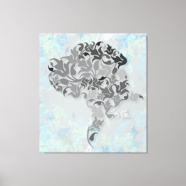 Great Dane Illustration Canvas Print (Front)