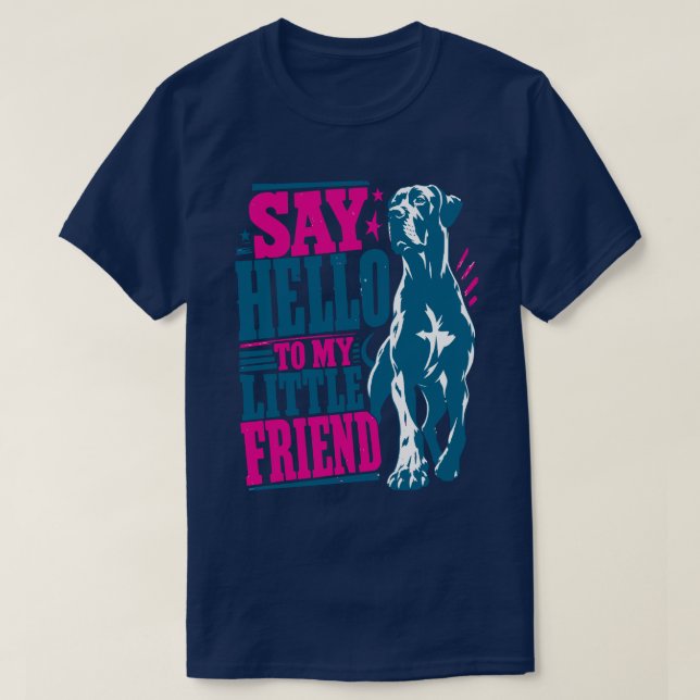 Great Dane impressive welcome  T-Shirt (Design Front)