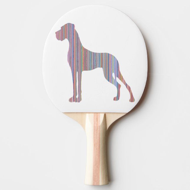 Great Dane in Pastel Colours Ping Pong Paddle (Front)