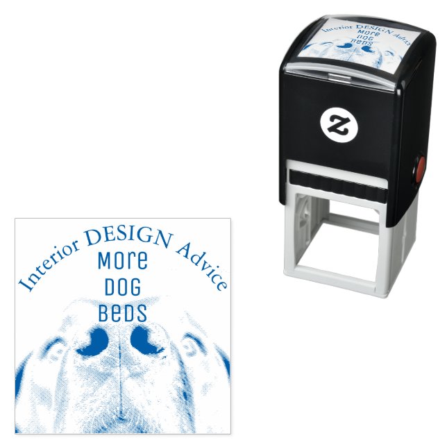 Great Dane Interior Design Advice Self-inking Stamp (In Situ)