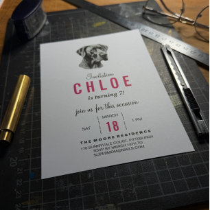 Great Dane Invitation round corner photography 