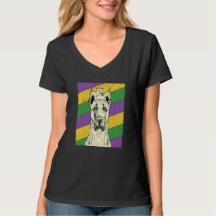 Great Dane Jester Mardi Gras Dog Mom or Dad T-Shirt